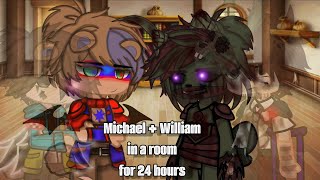 (¡MY AU!) Michael Afton & William Afton Stuck In A Room For 24 Hours || FNAF