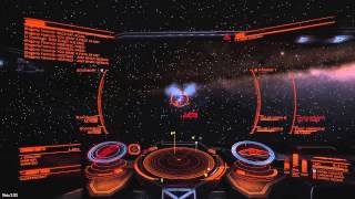 Dogfighting in asteroid belt - Elite: Dangerous beta 3 gameplay