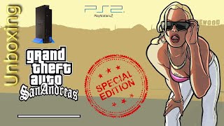 GTA GRAND THEFT AUTO  SAN ANDREAS PLAYSTATION 2 UNBOXING GTA SAN ANDREAS