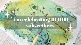 What The Winner of my 10,000 Subscriber Giveaway Received | Intuitive Painting and Doodling