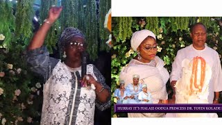 VETERAN NOLLYWOOD ACTRESS MAMA RAINBOW ORDERED THE CUTTING OF THE CAKE AT PRINCESS DR TOYIN KOLADE