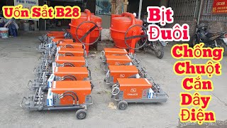 Máy Uốn Sắt B28 với Thiết Kế Bịt Đuôi Chống Chuột Cắn Dây Điện + Nhỏ Gọn Nhất