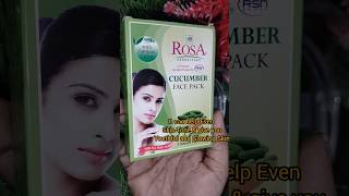 Cucumber face pack for natural glow #viral #skincare #skinwhitening #shorts #shortsfeed