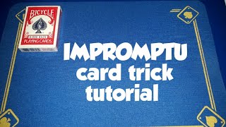 impromptu card trick tutorial