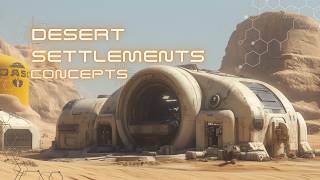 Futuristic Desert Settlements - Concept Art #design #scifi #gaming #conceptart #sciencefiction