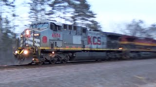 Rare KCS "Grey Ghost" Leading! Plus more train action along BNSF's Hinckley Sub