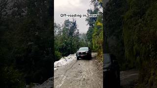 Off-Roading in Snow with Hilux #shorts #shortvideo #toyotahilux4x4 #automobile #hilux #offroad