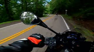 Tail of the Dragon  - Towards Tennessee - Aprilia Tuono V4 Factory