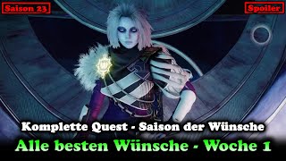 Alle besten Wünsche Woche 1 Quest "Polysemie" Mission - Saison der Wünsche (Destiny 2) [Lightfall]