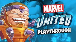 Marvel United Playthrough - M.O.D.O.K vs Squirrel Girl, She Hulk, America Chavez, and Shang Chi