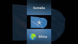 Somalia National Flag | Flag Of Somalia #youtubeshorts #shorts