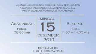 Video Wedding Invitation/Video Undangan/Undangan Digital (Nafisa Project)