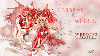 INDIAN WEDDING TEASER 2022 || VISHNU + MEGHA || HR PHOTOGRAPHY KOTA || BY HR NAGAR