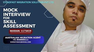 Mock Interview for Skill Assessment -Chef Que&Ans3 | Steadfast Migration Solution PVT LTD | #youtube