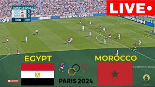 🔴LIVE : MOROCCO vs EGYPT U23 I THIRD PLACE | OLYMPIC GAMES 2024 I LIVE FOOTBALL MATCH|Pes21 Gameplay