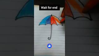 umbrella drawing tutorial #shorts #ashortstoday #arts #GaneshVasaveArts