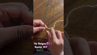 DIY Dollar Tree Cross Using Jute Twine ~ Easter Decor ✝️🌸