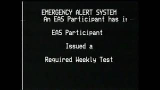 Charter Cable Emergency Alert System - Required Weekly Test (April 6, 2014)