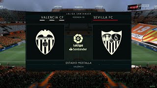 valencia x seviila  modo carreira la liga Santander fifa 22 patch fifa mania