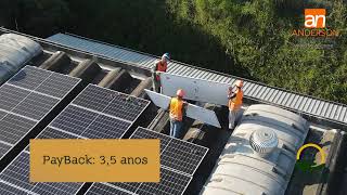 Filmagem com Drone Instalação Energia Solar Placa Fotovoltaica