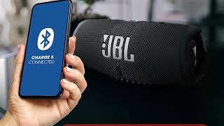 JBL Charge 5 - Portable Bluetooth Speaker with deep bass, IP67 waterproof and dustproof, in Black.