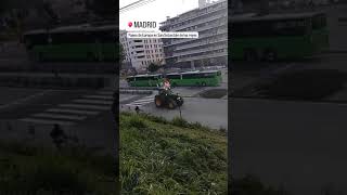 Tractores entrando en San Sebastián de los Reyes, #Madrid #viral #shorts