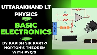 Uttarakhand lt physics Norton's theorem with All PYQ's Part-7 class-7/Exam से पहले ज़रूर देखे