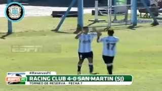 #ReservaRacing 7ª fecha Goles ante SAN MARTÍN DE SAN JUAN