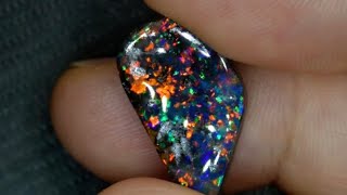 8.12 cts Boulder Opal Cut Stone