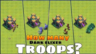 Giga infarno VS All Dark elixer Troops | Minimum amount of  troops to destroy Giga infarno |