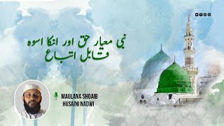 Nabi (A.S) hamare role model hyn, unko follow karna ham pe farz hy. Syed Shoaib Nadvi