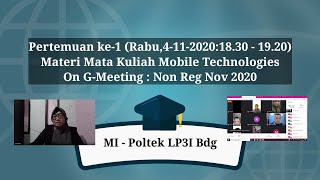 Presentasi Materi Pertemuan ke-1, Kelas Non REG November 2020