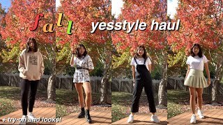 fall yesstyle haul (+ try-on and fits!) 🍄