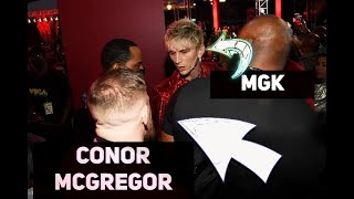 Conor Mcgregor tries to punch ''MGK'' Machine gun kelly then throws his drink on him! 😮 😲