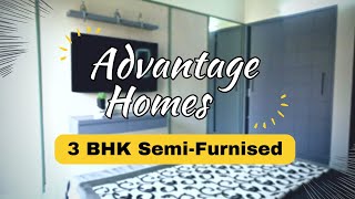 3 BHK Semi Furnished in Punawale | New launch project |  Advantage Homes