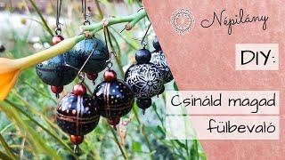 DIY | csináld magad fülbevaló