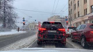 Ziema Rīgas ielās (Winter traffic time lapse in Riga, Latvia) 03.12.2021