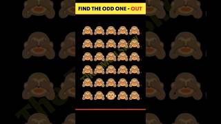 Find The Odd Emoji Out | Emoji Puzzle Quiz | #shorts