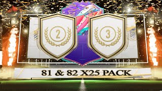 81 AND 82 X 25 PLAYER PACKS!!!