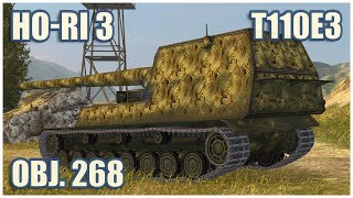 Ho-Ri Type III, T110E3 & Object 268 • WoT Blitz Gameplay