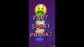 HILARIOUS FART SPRAY PRANK ON HUSBAND!