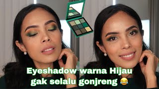 WEARABLE GREEN EYE MAKEUP LOOK || FOR CHRISTMAS