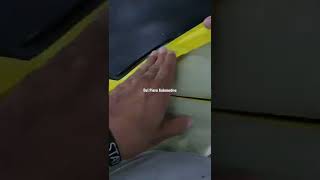 Masking lower textured bumper cover for paint. Timelapse