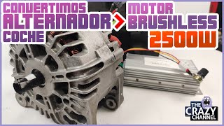 Convierto un Alternador En Potente Motor Brushless 2500W