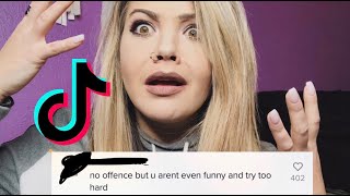 Reading my hate comments on tiktok!!