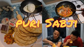 First MUKBANG | PURI & SABJI |