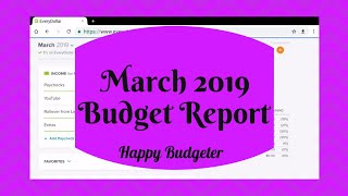 March 2019 Budget Report | Baby Step 3