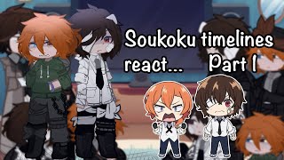 Soukoku timelines react | BSD SOUKOKU | PART 1/4 | 4K+ Special?