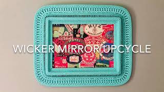 EASY Wicker Mirror Upcycle