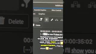 DELETE PAUSES FAST IN #Adobe #premierepro #videography #videographytips #contentcreatortips